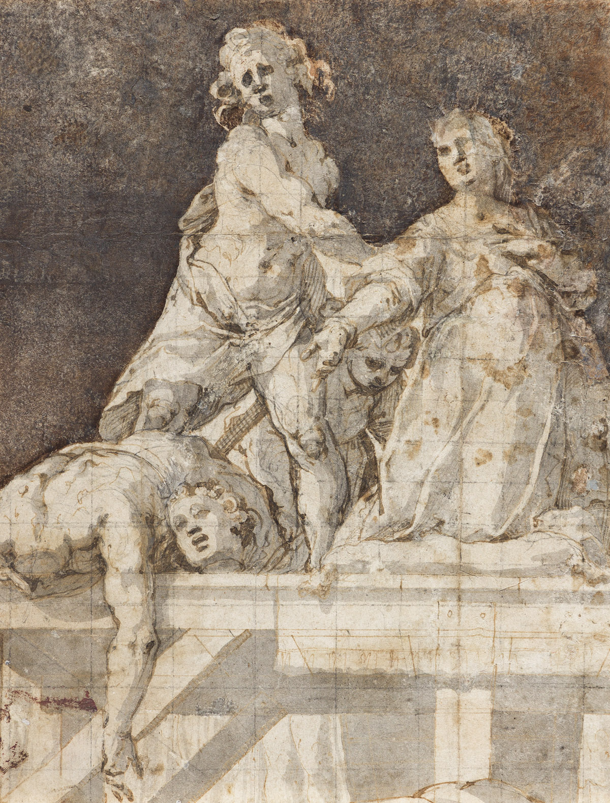 GIOVANNI BATTISTA TROTTI, CALLED IL MALOSSO (Cremona 1555-1619 Parma) A Scene of a Beheading.